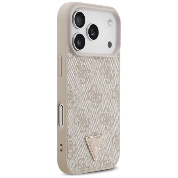 Guess Mobilskal För iPhone 18 Pro/17 Pro Magsafe Läder 4G Triangel Strass