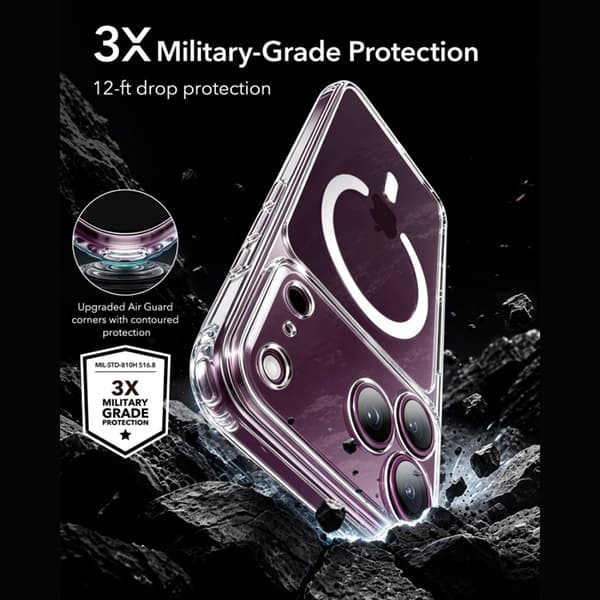 ESR Mobilskal till iPhone 18 Pro Max/17 Pro Max Magsafe med Skärmskydd Transparent