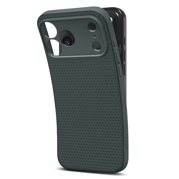 Spigen telefontaske til iPhone 17 Pro Liquid Air - Abyss Green Grön
