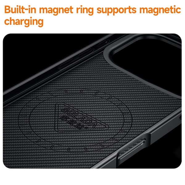 SULADA Mobilskal till iPhone 17 Pro Max MagSafe Metal Lens Frame - Blå Blå