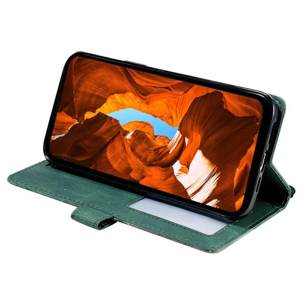 Plånboksfodral för Samsung Galaxy S26 Plus Konstläder - Grön