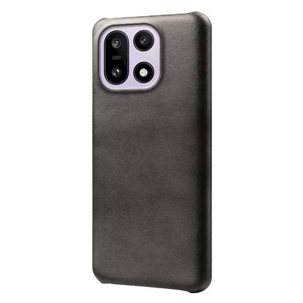 Mobilskal till OnePlus 15 5G Calf Texture PU Läder Svart