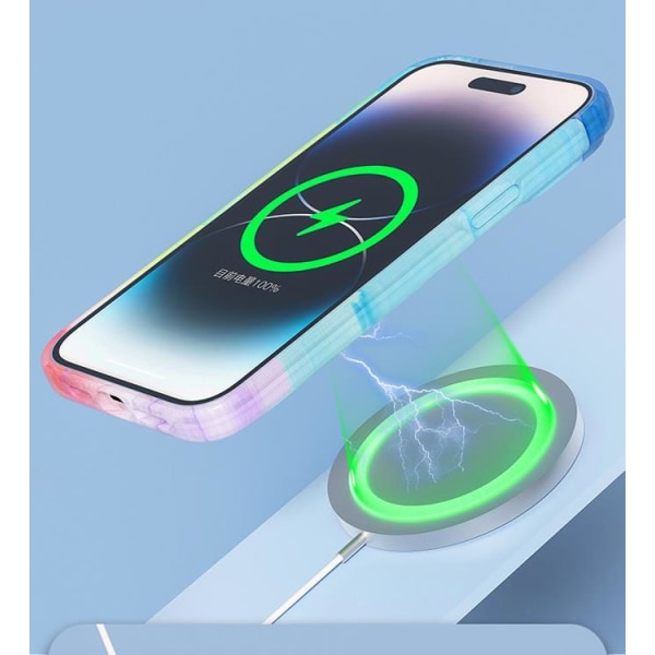 BOOM iPhone 14 Pro mobiltaske Magsafe Water Color - Blå
