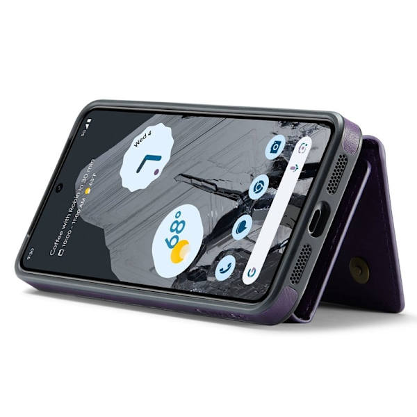 DG.MING Konstläder Plånboksfodral för Google Pixel 8 Pro - Lila