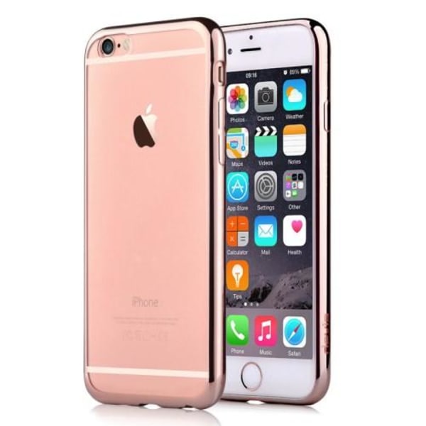 Devia 0,8 mm Flexicase-kuori Apple iPhone 6 (S) Plus -puhelimelle - Rose Go