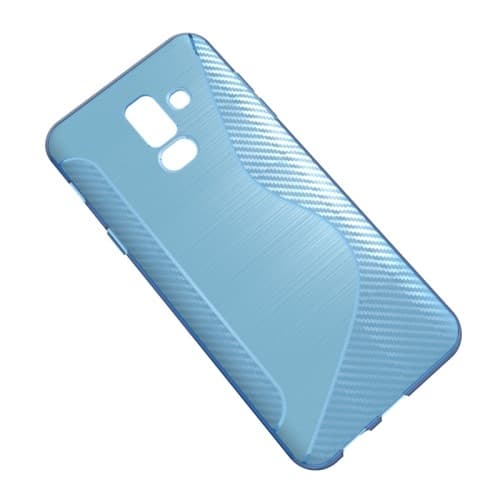 Flexicase-kuori Samsung Galaxy A6 Plus (2018) - Sininen Blue