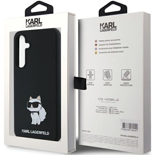 Karl Lagerfeld Galaxy A35 Mobilskal Silikon Choupette - Svart Svart