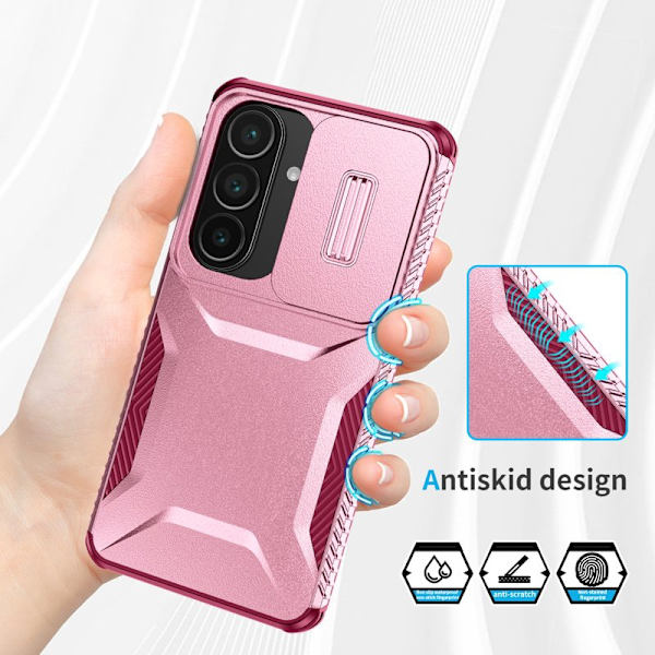 Mobilskal för Samsung Galaxy S26 Camshield TPU + PC - Rosa
