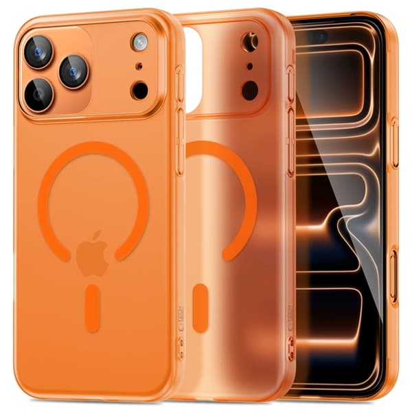 Tech-Protect telefontaske til iPhone 17 Pro Max Magsafe Slim - Kosmisk Orange Orange