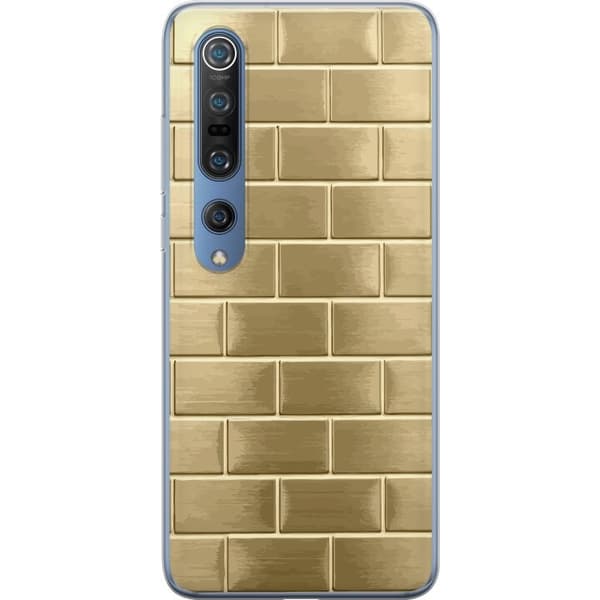 Telefontaske til Xiaomi Mi 10 Pro 5G med gyldne mursten