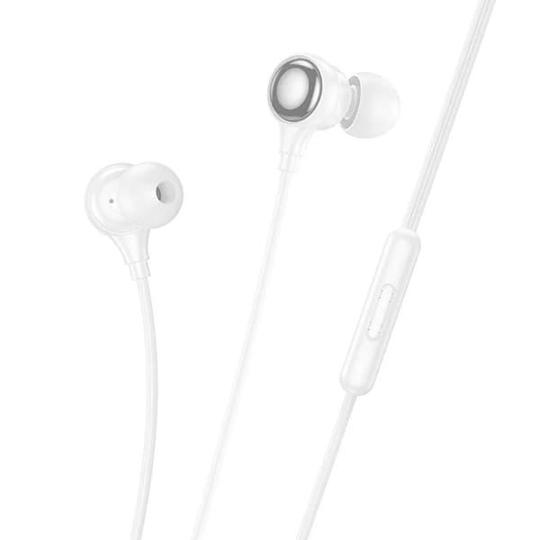 Hoco Hovedtelefoner 3.5mm Med Mikrofon - Hvid Vit