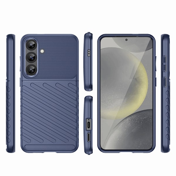 Telefontaske til Galaxy S25 Plus Thunder Armored - Blå Blå