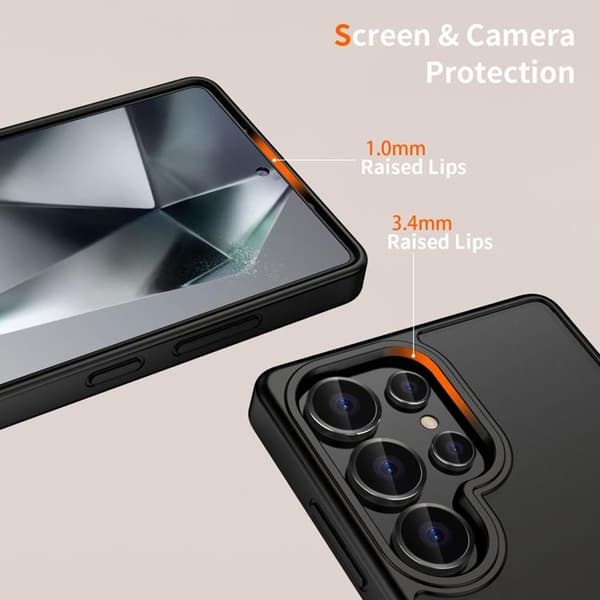 Tech-Protect Telefontaske til Galaxy S25 Ultra Magmat - Mat Sort Svart