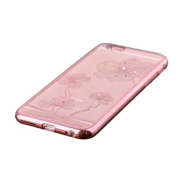 Comma Skal med Swarovski-stenar till iPhone 6 / 6S - Rose Gold