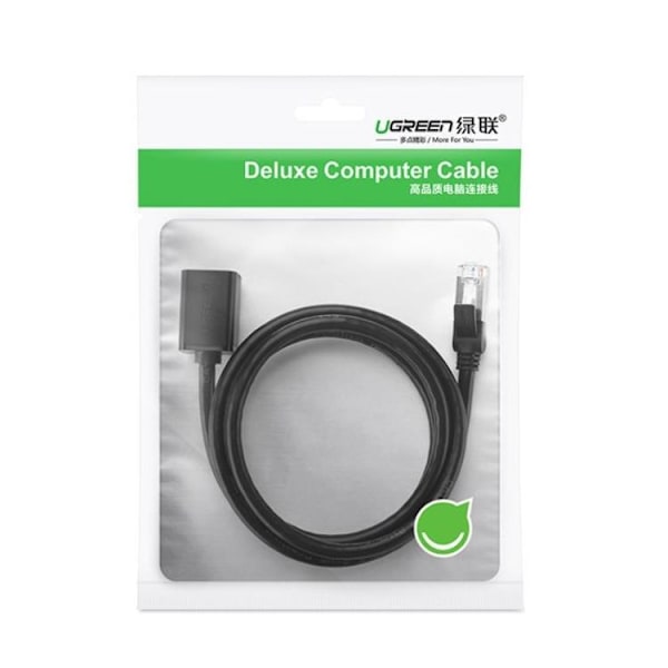Ugreen RJ45 Förlängning Ethernet Cat 6 FTP Kabel 3m - Svart