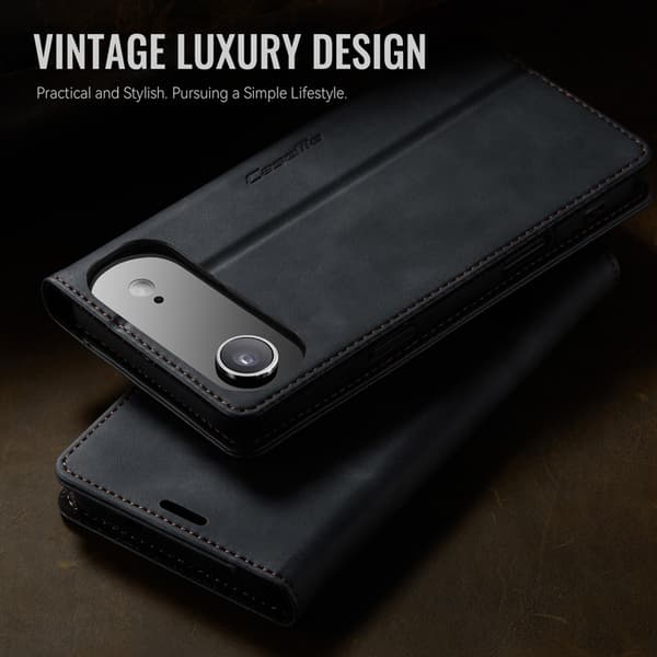 Caseme iPhone Air Plånboksfodral RFID-Skydd 033 - Svart Svart
