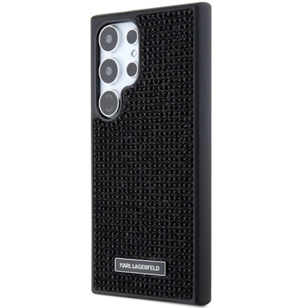 KARL LAGERFELD Galaxy S24 Ultra Mobilskal Rhinestone Logo Svart