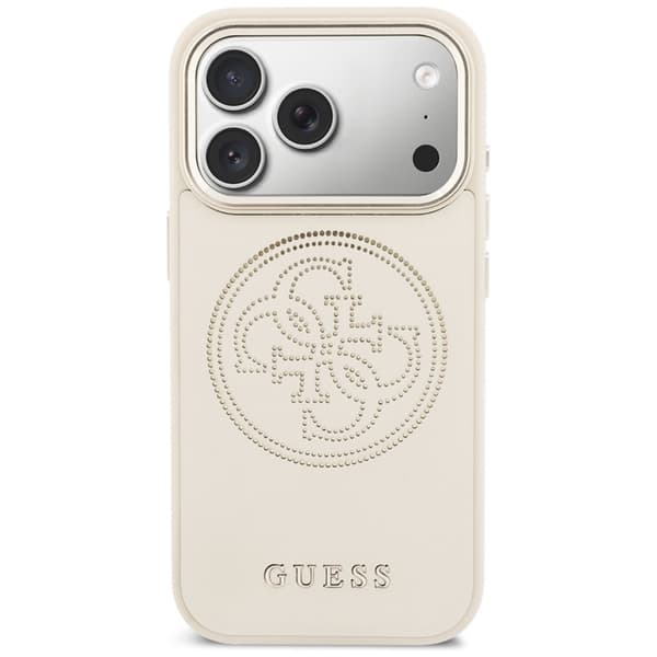 Guess Mobilskal För iPhone 17 Pro Max MagSafe  Perforated 4G - Beige Beige