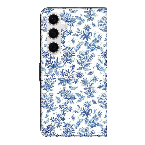Samsung Galaxy S26 Plånboksfodral Mönstertryck Konstläder Flip Ställ - Blomfält