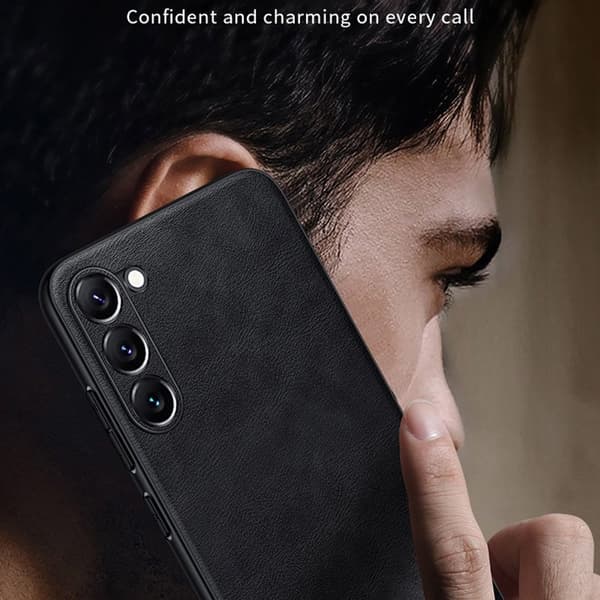 SULADA Mobilskal till Galaxy S24+ PU Läder TPU PC Anti-drop Grön
