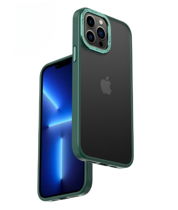 iPhone 14 Plus Skal Kameraram i Aluminiumlegering - Mörkgrön Grön