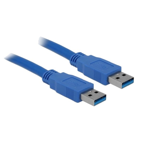 DeLock USB 3.0-kabel Type-A han til Type-A han 1,5 m - blå