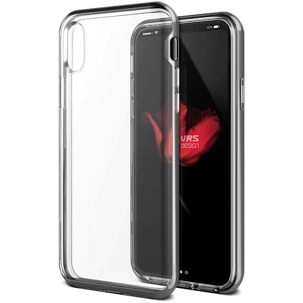 Verus Crystal Bumper Skal till Apple iPhone XS / X - Silver Silver