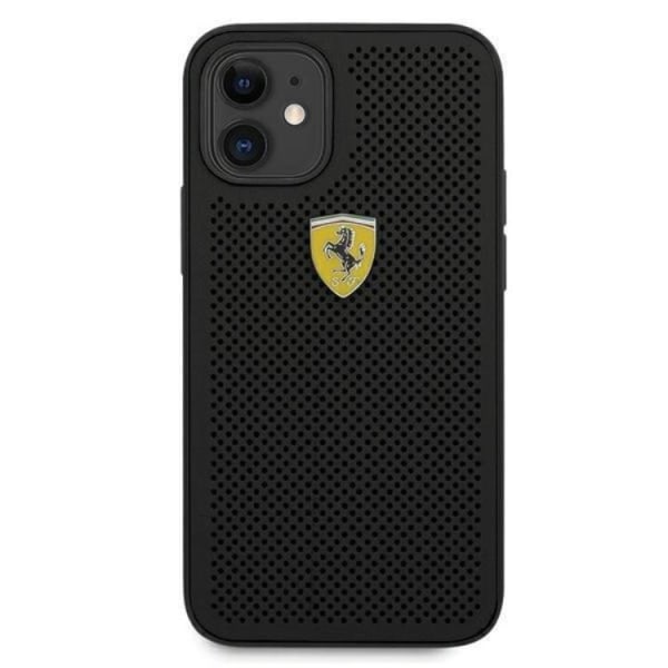 Ferrari On Track Perforated Skal iPhone 12 Mini - Svart