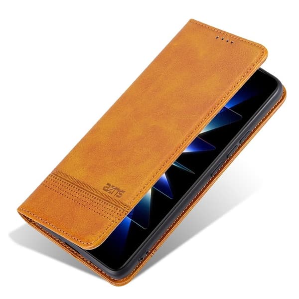 AZNS Samsung Galaxy A36 5G Plånboksfodral Konstläder - Brun