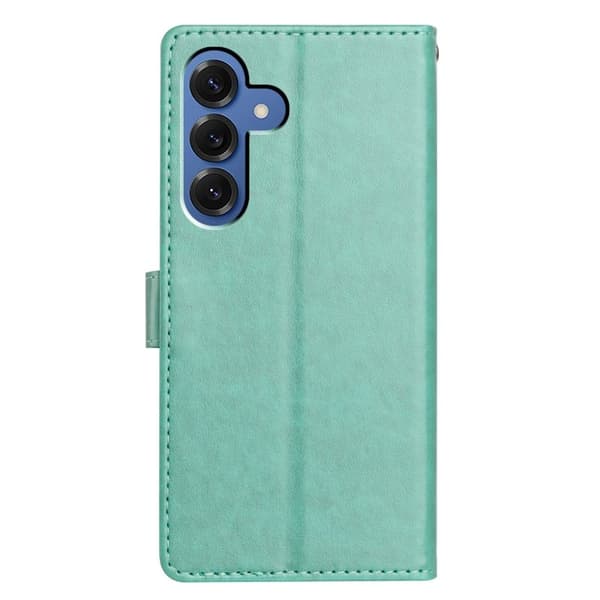 Samsung Galaxy S26 Plus Plånboksfodral Konstläder Ställfunktion - Grön