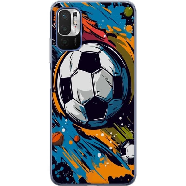 Mobilskal till Xiaomi Redmi Note 10 5G med Fotbollar