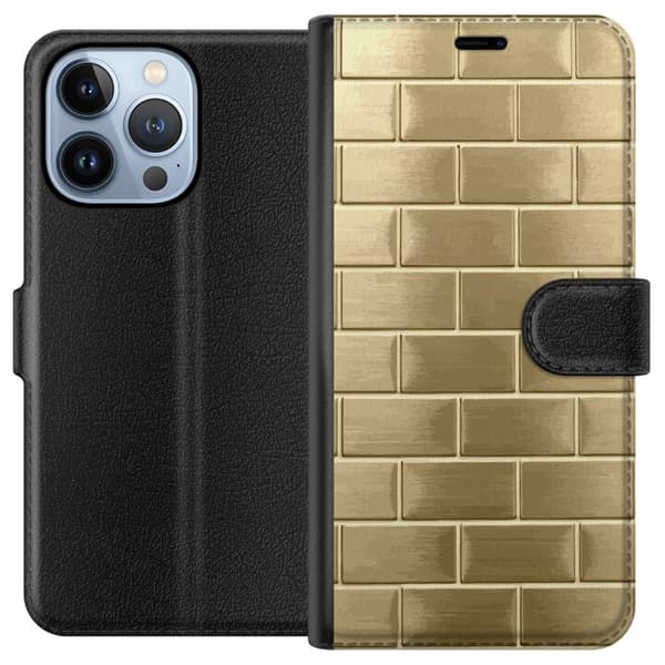 Pungcover til Apple iPhone 13 Pro med Gyldne Mursten