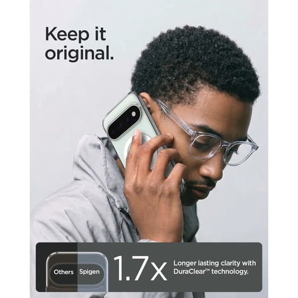 Spigen Mobilskal För Google Pixel 11 Pro Magsafe Ultra Hybrid - Clear/Vit Vit