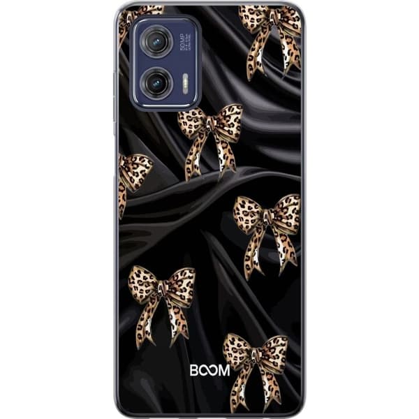 Telefontaske til Motorola Moto G73 med Leopard Bow