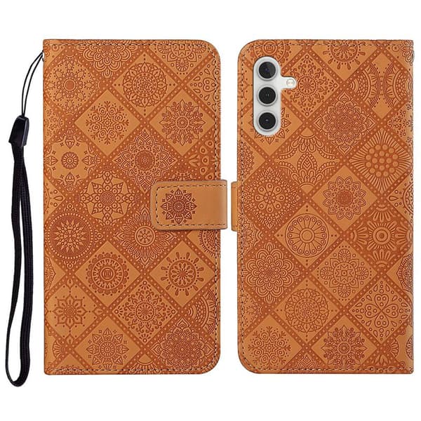 Plånboksfodral för Samsung Galaxy S26 Plus Konstläder - Brun
