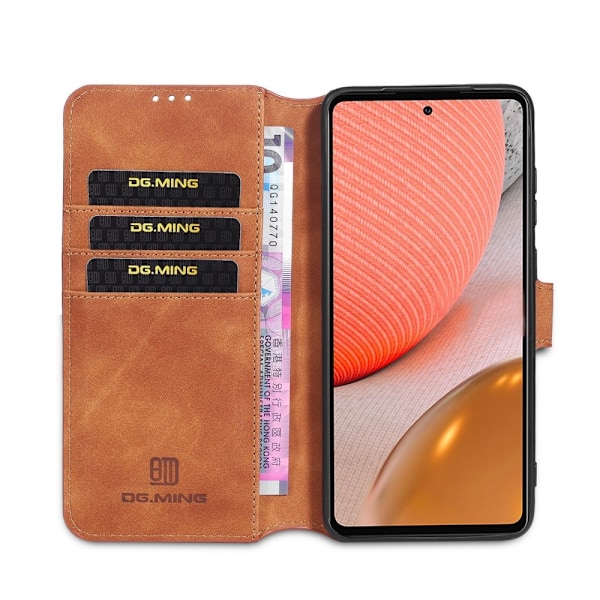 DG.MING Retro Plånboksfodral Galaxy A72 5G - Brun Brun