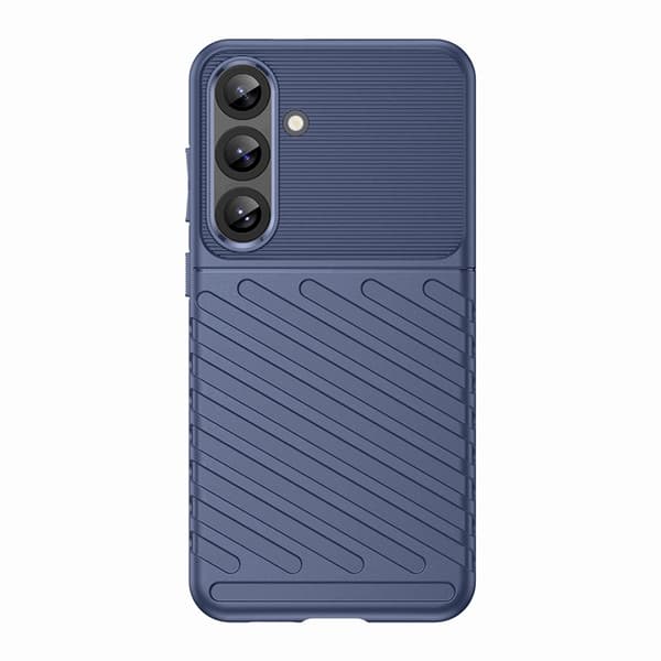Telefontaske til Galaxy S25 Thunder Armored - Blå Blå