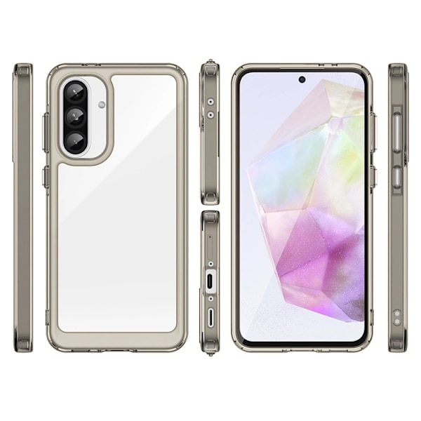 Mobilskal till Galaxy A26 Outer Space - Transparent/Svart Transparent