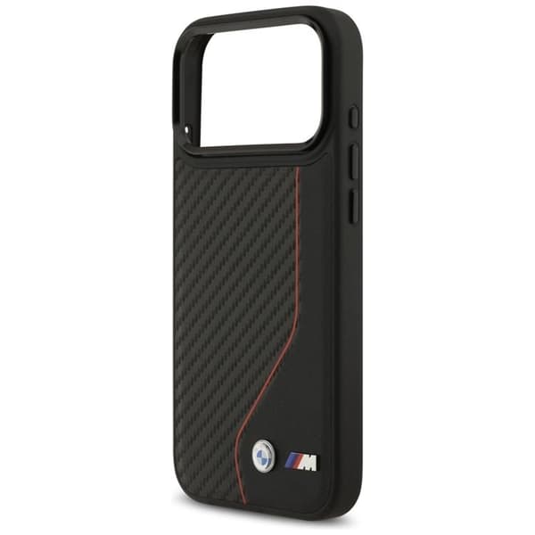 BMW Mobilskal till iPhone 17 Pro Max MagSafe M Carbon Line & Logo - Röd Röd