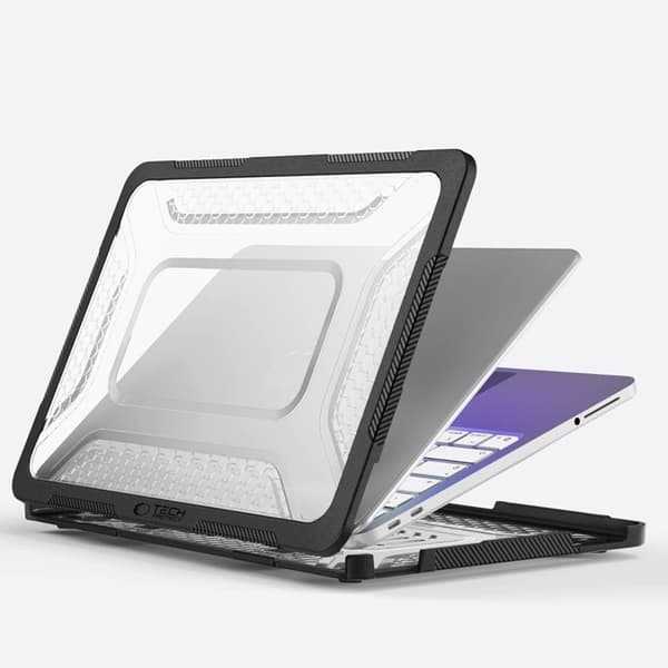 Tech-Protect Skal för Macbook Neo 13" (2026) Velar - Clear/Svart
