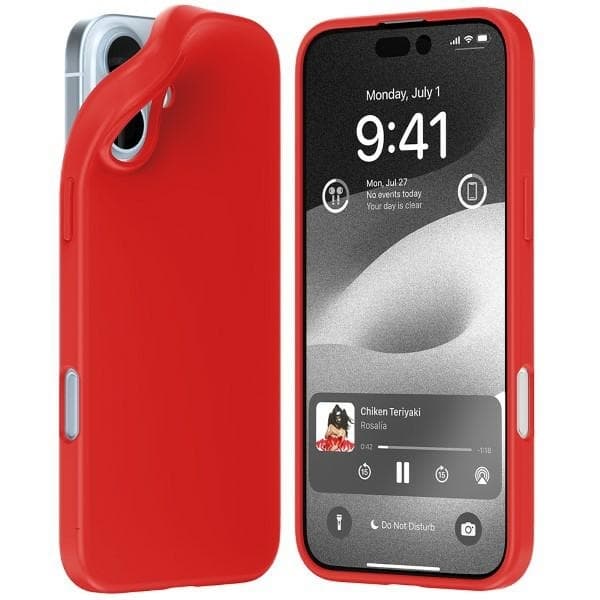 Mercury Telefontaske til iPhone 16 Plus Soft - Rød Röd