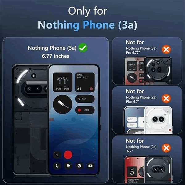 Mobilskal till Nothing Phone (3a) TPU Shockproof - Clear