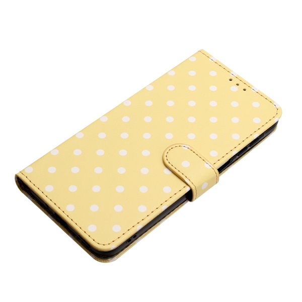 OnePlus 15 5G Plånboksfodral Polka Dot Pattern Konstläder Gul