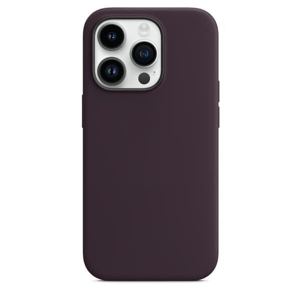BOOM iPhone 14 Pro Max Etui Magsafe Flydende Silikone - Lys Lilla Vinröd