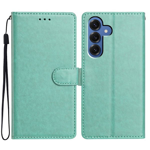Samsung Galaxy S26 Plus Plånboksfodral Konstläder Ställfunktion - Grön