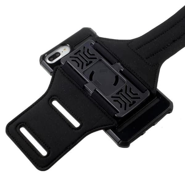 2-i-1 Etui + Sportsarmbånd til iPhone 7 Plus - Sort Black