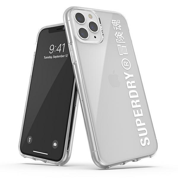 SuperDry Snap Clears -suojus iPhone 11 Prolle - valkoinen