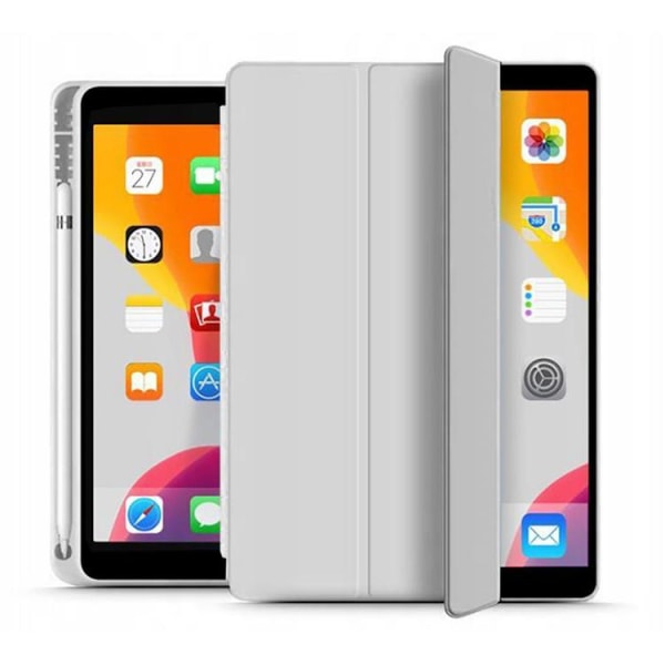 Tech-Protect Smart Fodral Penna iPad 10.2 - Ljusgrå grå