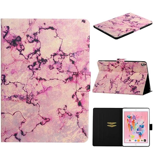 iPad 10.2 (2021/2020/2019) Fodral -  Lila marmor
