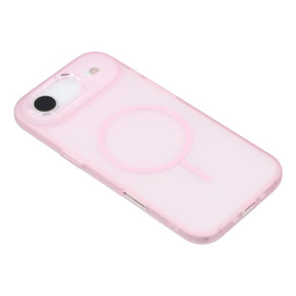 Mobilskal till iPhone Air MagSafe med Glitter Lins Frame - Rosa Rosa